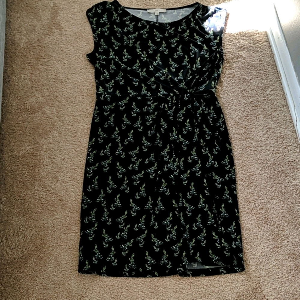 LOFT Spring Leaf Wrap Dress sz. L